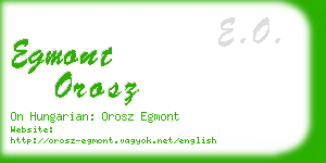 egmont orosz business card
